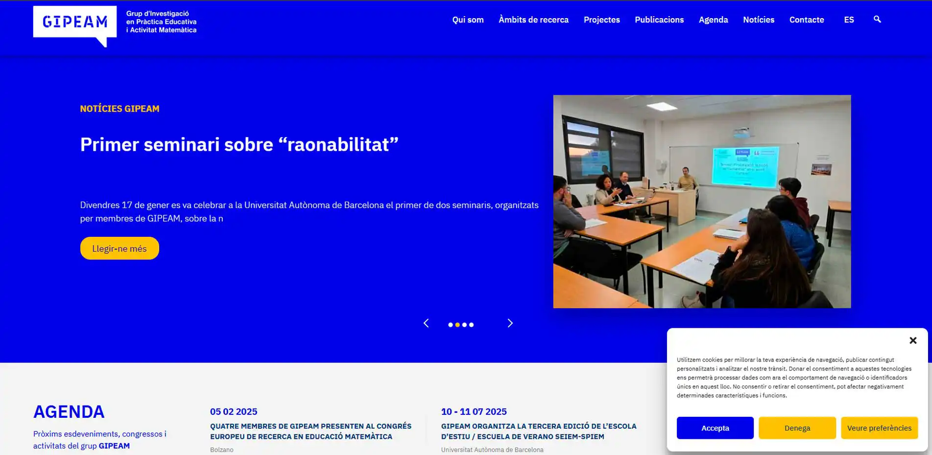 GIPEAM Grup d’Investigació en Pràctica Educativa i Activitat Matemàtica